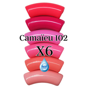 Camaieu 102- Lot mixte de 6 tubes incurvés 12MM