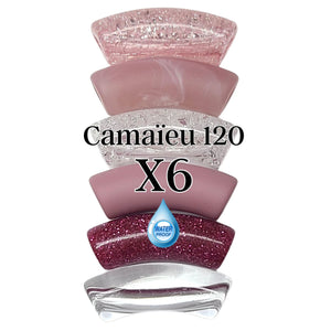 Camaieu 120- Lot mixte de 6 tubes incurvés 12MM