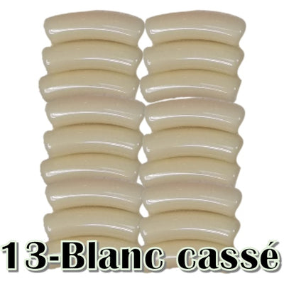 13-Tube incurvé blanc cassé 5MM