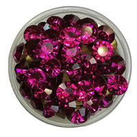 14 -Dark Fuchsia, chaton SS38 en cristal, 8MM