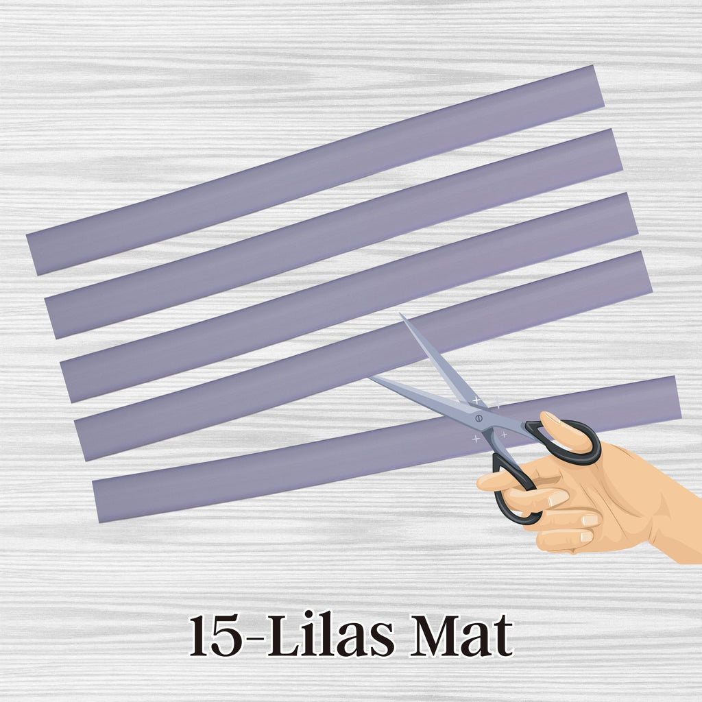 15- Lilas mat, sangle plate en silicone