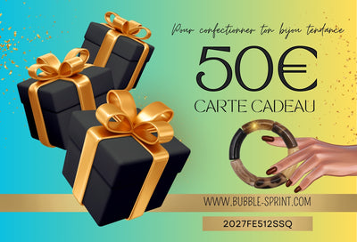 Carte cadeau de 50€, à télécharger et à imprimer