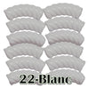 22- Tube courbe torsadé blanc 8mm/12MM