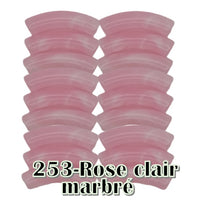 253 - Rose clair marbré 8MM