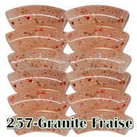 257 - Tube incurvé Granite Fraise 8MM/12MM