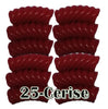 25- Tube courbe torsadé cerise 8mm/12MM