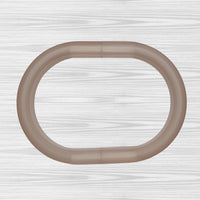 27- Tube Gummy, creux, en silicone, Nude mat