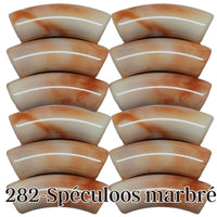 282 - Tubes incurvés Spéculoos marbré 12MM