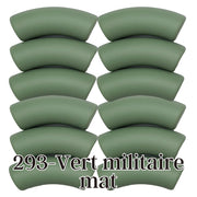 293 - Tubes incurvés Vert militaire mat 12MM