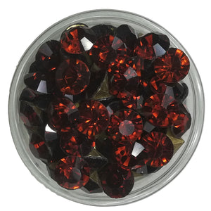 37 -Smoked Topaz, chaton SS38 en cristal, 8MM