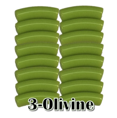 3-Tube incurvé olivine 5MM