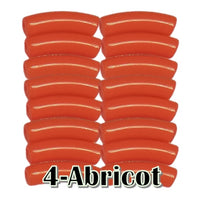 4-Tube incurvé abricot 5MM