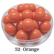 52 - Boules acryliques brillantes Orange 20MM