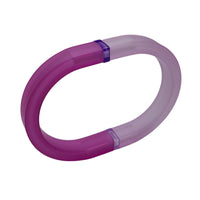 16- Tube Gummy, creux, en silicone, Violet mat