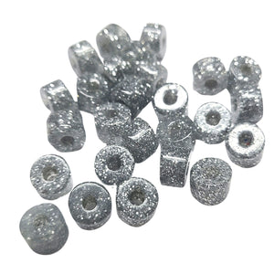 234C -Cylindre séparateur glitter Argent 12mm