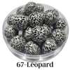 67- Boules acryliques brillantes Léopard 20MM