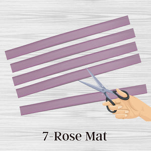 7- Rose mat, sangle plate en silicone