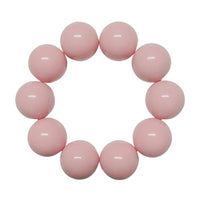 33 - Boules acryliques brillantes Rose ancien foncé 20MM