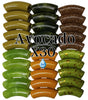 Camaieu 42- Lot mixte tubes incurvés Avocado 12MM