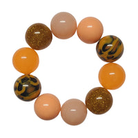 56 - Boules acryliques brillantes Néon orange 20MM