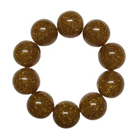 22 - Boules acryliques brillantes Sorbet Mandarine 20MM