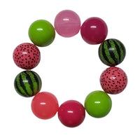 13 - Boules acryliques brillantes Rouge foncé 20MM