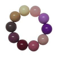 64 - Boules acryliques brillantes Sorbet Lilas 20MM