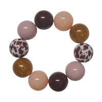 40 - Boules acryliques brillantes Cow 20MM