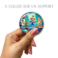 Cabochons en verre Alice -Réf CAB12