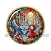 Cabochons en verre Chaperon rouge -Réf CAB4