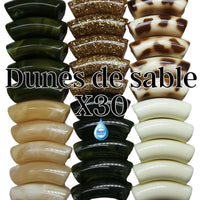 Camaieu 58- Lot mixte tubes incurvés Dunes de sable 12MM