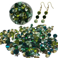 28 -Green Zircon, chaton SS38 en cristal, 8MM