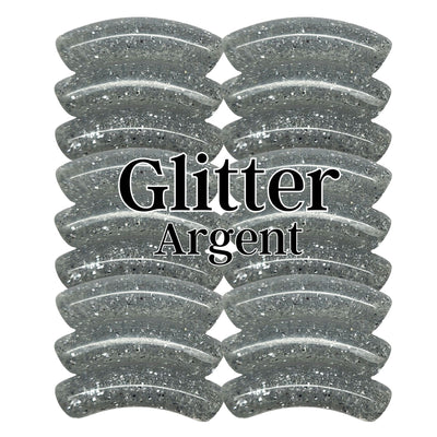 234- Glitter argent 8MM