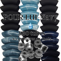 Camaieu 62- Lot mixte tubes incurvés 12MM, et 5 cylindres - POUR LUI Navy