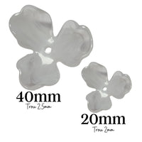 39- Fleur orchidée Quartz fumé marbré - 40MM