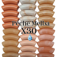 Camaieu 73 - Lot mixte tubes incurvés Pêche Melba 12MM