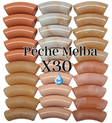 Camaieu 73 - Lot mixte tubes incurvés Pêche Melba 12MM