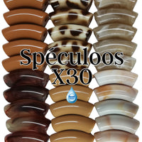 Camaieu 46- Lot mixte tubes incurvés Spéculoos 12MM