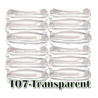 7-Tube octogonal bambou transparent 8MM