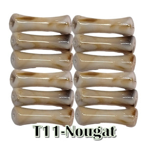 11-Tube octogonal bambou nougat 8MM