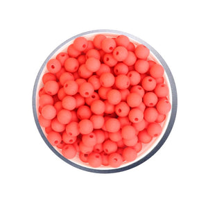 12- Rose grenadine MAT/ Perles rondes