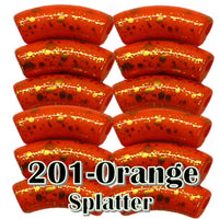 201 - Graffiti Orange splatter 8MM/12MM