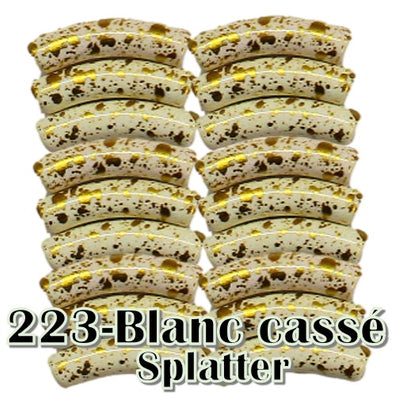 223- Graffiti Blanc cassé splatter 8MM