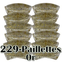 229 - Pailleté Or 8MM/12MM