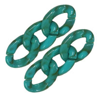 210- Turquoise marbré / Maillons de chaines - 30MM x 10pcs