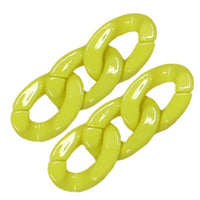 202- Citron / Maillons de chaines - 30MM x 10pcs