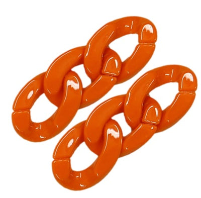 203- Orange / Maillons de chaines - 30MM x 10pcs