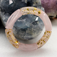 216 - Graffiti Quartz rose splatter 8MM