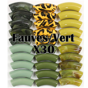 Camaieu 5- Lot mixte Fauve/vert 12MM