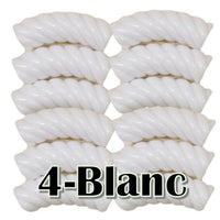 4- Tube torsadé blanc 10MM